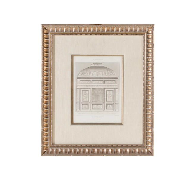 Hotel De Sully Architectural Framed Pencil Art For Sale - Image 4 of 4