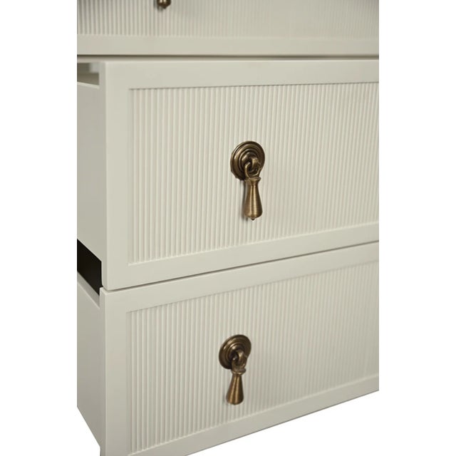 Not Yet Made - Made To Order Matthew Izzo Home Enzo Antique White Single Porcelain Sink Bath Vanity For Sale - Image 5 of 9