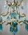 Turquoise Turquoise Petite Spanish Frame Chandelier by Karen Curtis For Sale - Image 8 of 12