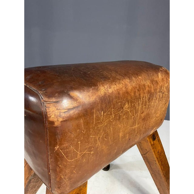 Brown Gymnastics Vaulting Horse, Czechoslovakia, 1960s For Sale - Image 8 of 12