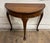 This is a gorgeous vintage Queen Anne style half moon demilune entry hall table or console. Solid and sturdy, with minor...
