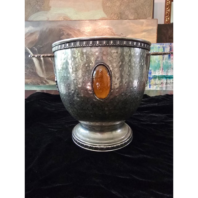 Vintage Pre Mid Century Christofle Style Champagne Bucket For Sale - Image 12 of 13