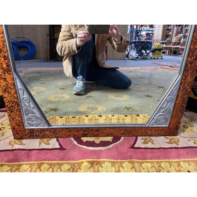 Glass 20th Century Art Deco Mirror For Sale - Image 7 of 10