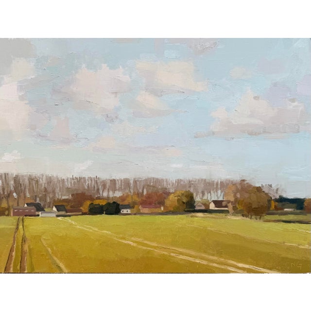 A warm toned landscape of the farm fields of Netherlands. I love the warm tones and subtle details
