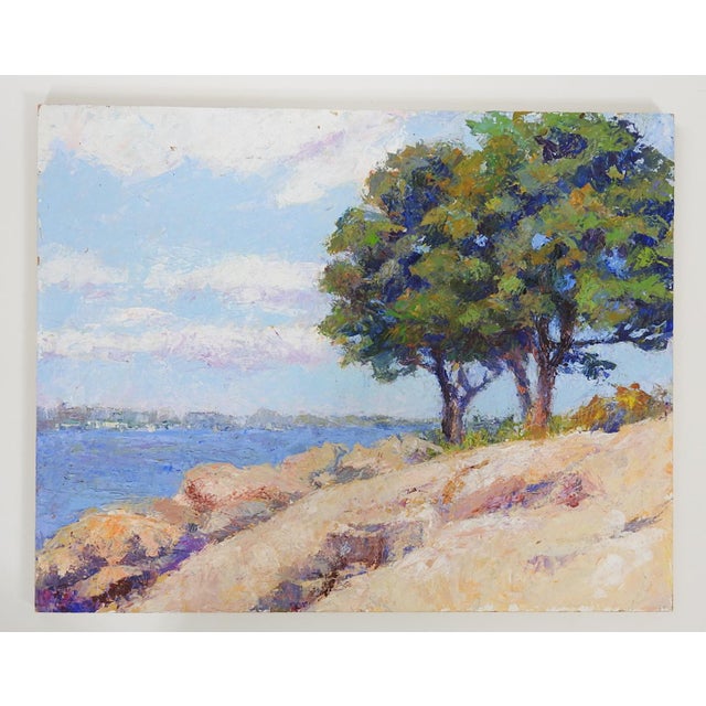 Early 21st Century Plein Air Impressionist Coastal Landscape Painting For Sale In Seattle - Image 6 of 7