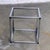 Mid-20th Century Mid Century Modern Game End or Side Table Chrome Cube Frame & Backgammon Glass Top For Sale - Image 18 of 18