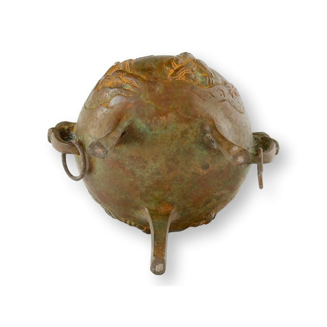 Antique Japanese Bronze Koro Incense Burner For Sale In Los Angeles - Image 6 of 6