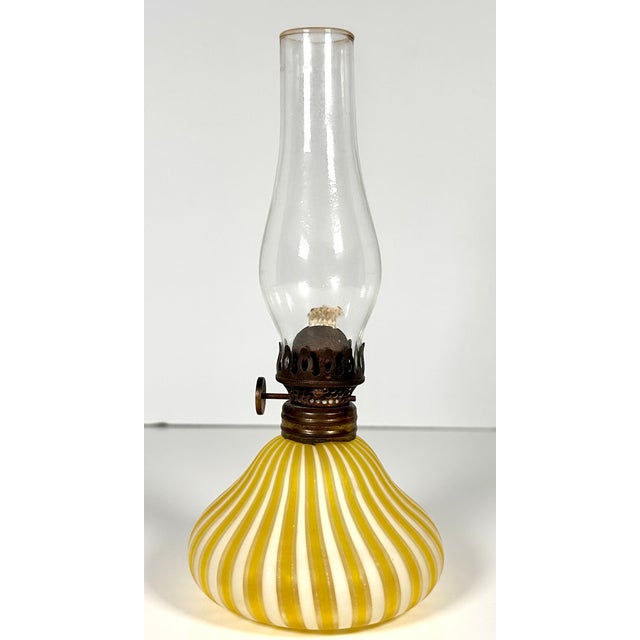 Mid-Century Modern 1930s Murano DeVilbiss Perfume Bottle Miniature Oil Lamp Marriage For Sale - Image 3 of 17