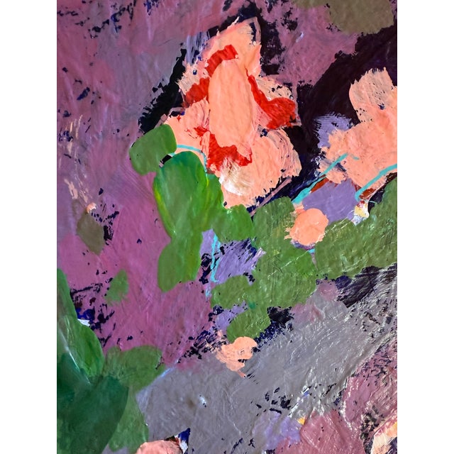 Bold Colorful Floral Contemporary Painting by Cindy Carrillo For Sale - Image 4 of 6