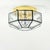 Mid-Century Modern Glass and Brass Flush Mount from Limburg, Germany, 1960s For Sale - Image 11 of 11