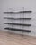 Bookcase with metal frame and four large wooden shelves, "Enetri" model, designed by Niels Gammelgaard for Ikea, 1980s....