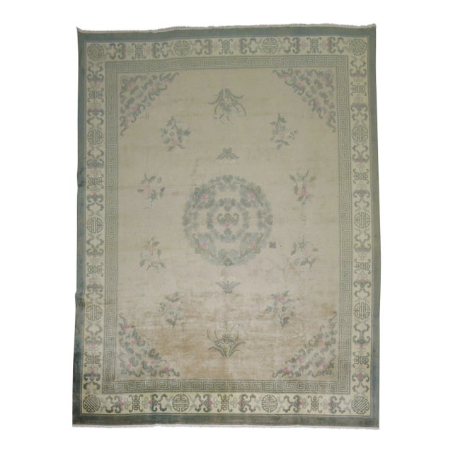 VIntage Chinese Deco Rug, 7'11'' X 10'1'' For Sale