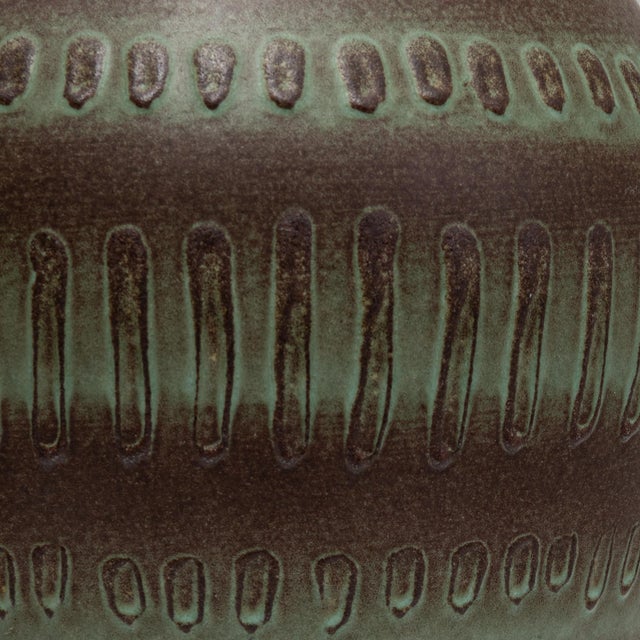 20th Century German Mid-Century Modern Gray and Brown Ceramic Vase For Sale - Image 17 of 18