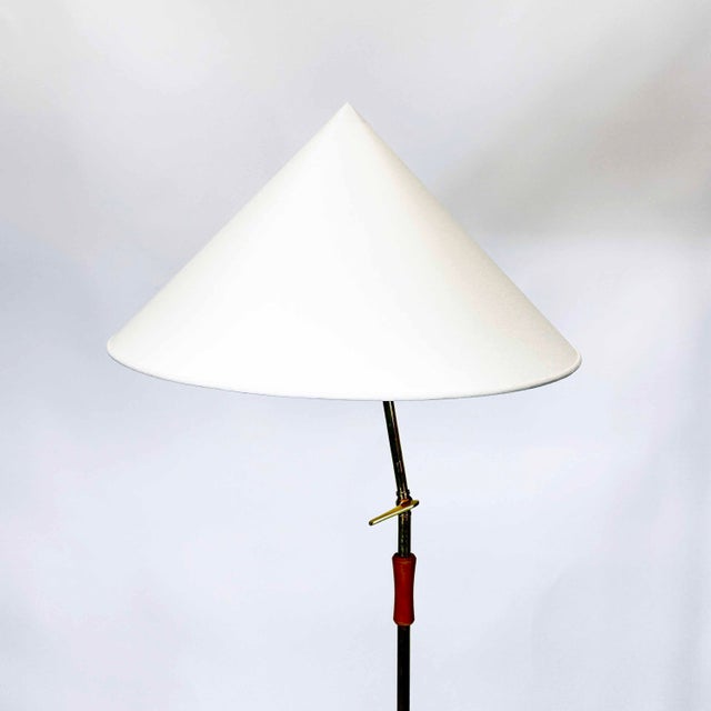 Mid-Century Modern Floor Lamp by Rupert Nikoll, 1950s For Sale - Image 6 of 9
