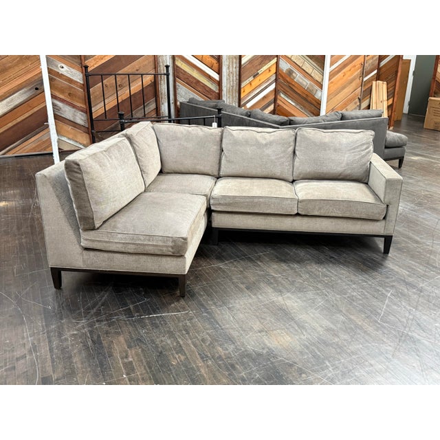 Modern Cypress Furniture Sectional in Holly Hunt Fabric For Sale - Image 3 of 12