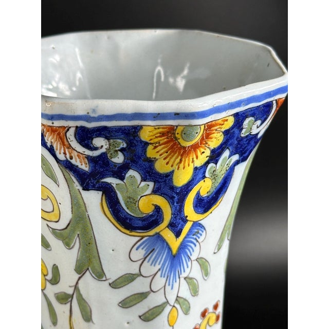 Faience Vase from Fourmaintraux, Desvres, France, 19th Century For Sale - Image 3 of 9