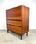 A rare walnut, ebonized wood and cane dresser designed by Kipp Stewart for Calvin Furniture (unsigned) circa 1960’s. Newly...