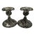 Vintage Godinger Silver-Plate Candlesticks With Boroque Grape and Scroll Design - A Pair For Sale