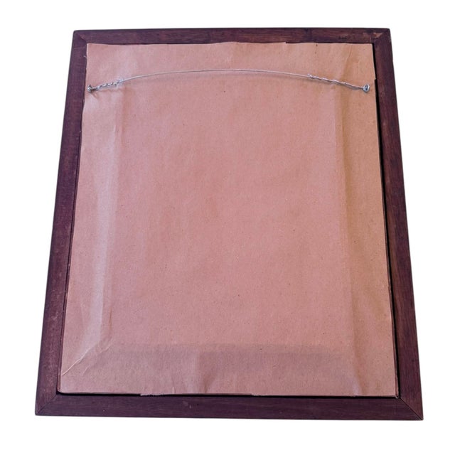 Early 20th‑Century American Walnut Mirror With Gold‑Gilt Frame For Sale - Image 9 of 13