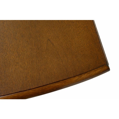 1970s Robert Whitley Solid Walnut Drop Leaf Dining Table For Sale - Image 5 of 10