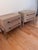 Pair of Four Hands Rosedale Nightstands in Yucca Oak With Leather Accents – Excellent Condition For Sale - Image 4 of 11