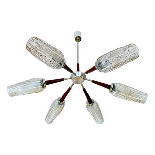 Large Vintage Danish Style Pendant Light, 1960s For Sale