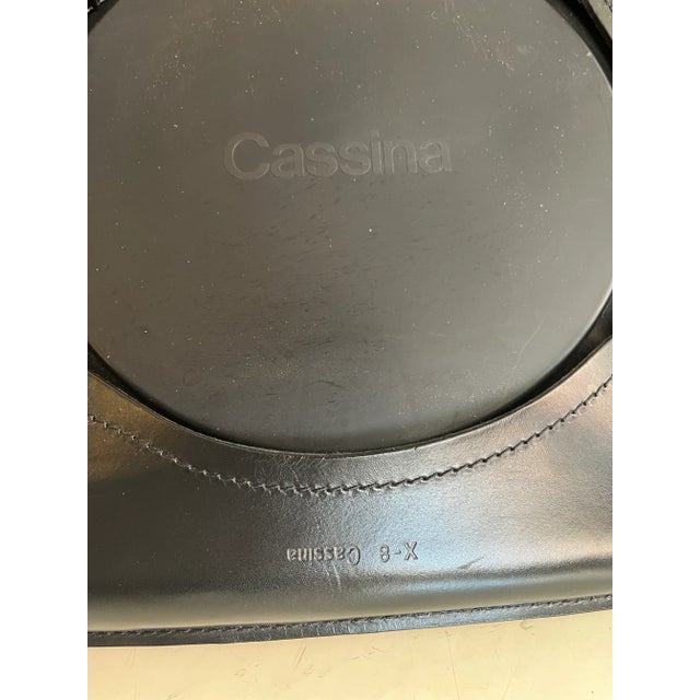 Cab 412 chair, Mario Bellini, Cassina, 70s A great example of the first free-standing cowhide design chair This set of 6...