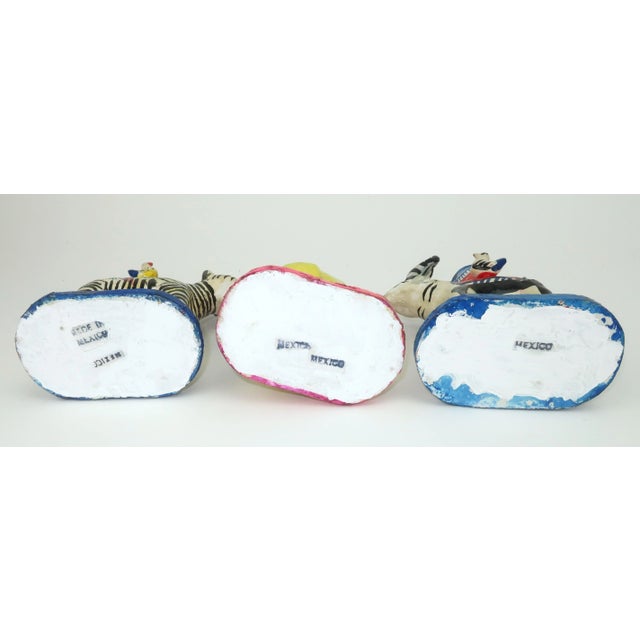 Ceramic Mexican Folk Art Animal Candle Holders, Set of 3 For Sale - Image 12 of 13