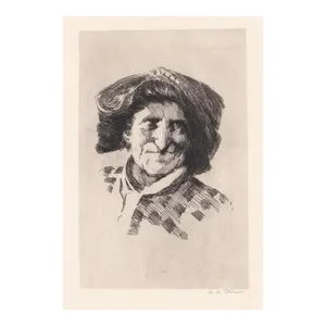 Alexander Blum Portrait Etching
