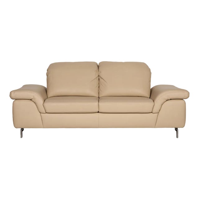 2-Seater Leather Sofa by Willi Schillig For Sale