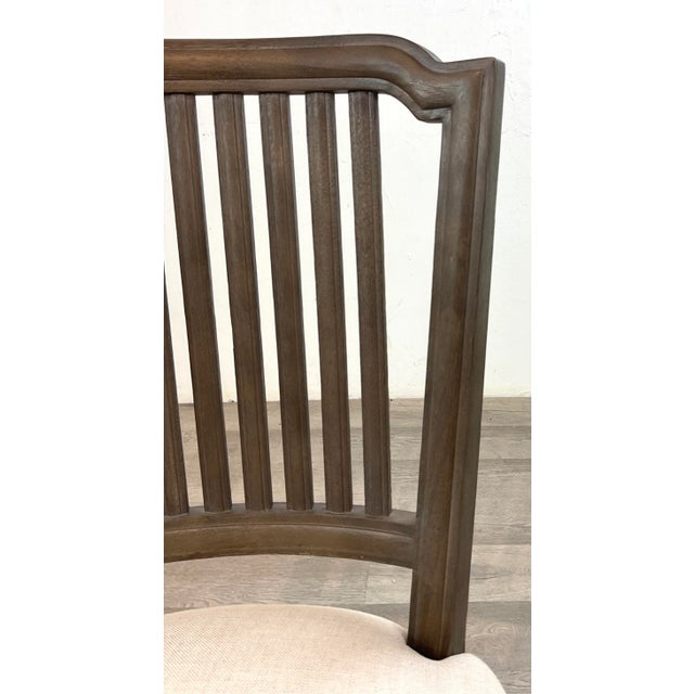 Transitional French Transitional Gray Wood Dining Chairs Set of 8 For Sale - Image 3 of 10