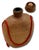 Sienna Excellent Antique Hand Woven Basket Weave on Blown Glass Bottle Flask With Cork Stopper Top - Circa Late 1800s For Sale - Image 8 of 18