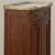 Antique French Louis XVI Mahogany Cabinet With Carrara Marble Top and Brass Gallery For Sale - Image 9 of 18