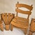 Brown Set of Dutch Brutalist Oak Lounge Chairs + Side Tables by Dittmann & Co, 1960s For Sale - Image 8 of 11