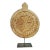 Vintage Wood Medallion on Stand For Sale