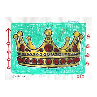 Crowned - Abstract Colorful Vibrant Still Life Pop Original Artwork by Gary John For Sale