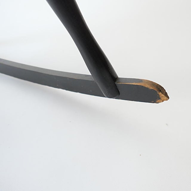 Vintage Scandinavian Rocking Chair by Lena Larsson for Nesto, 1960 For Sale - Image 14 of 15