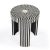 Rimma Bone Inlay Side Table, Black & White For Sale In Chicago - Image 6 of 9