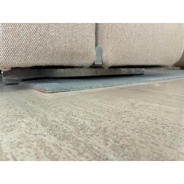 1970's Three-Seat Suzanne Sofa For Sale - Image 9 of 11