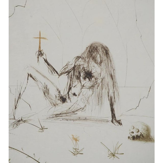 Modern Salvador Dali, Nude, Brother Ogrin, The Hermit, 1970, Engraving For Sale - Image 3 of 7