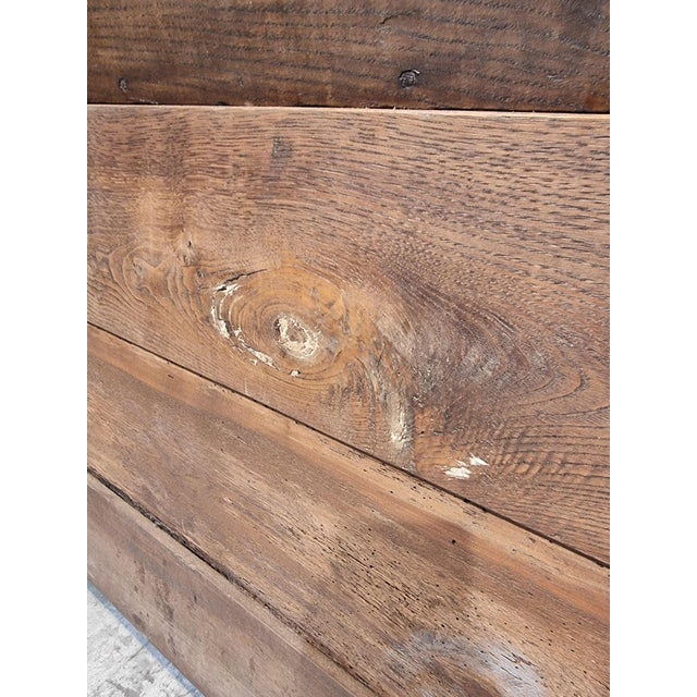 Antique French Farmers Bakery Cabinet in Oak For Sale - Image 9 of 18