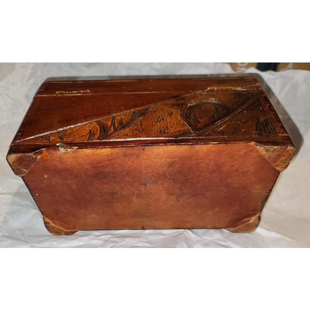 1960s Carved Jewelry Whatnot Box For Sale - Image 10 of 10
