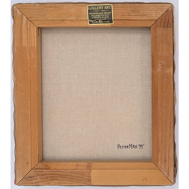 Peter Max Peter Max, Dalai Lama (Original Painting on Canvas), 1999 For Sale - Image 4 of 4