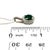 Natural Emerald Diamond Pendant Necklace 18" 14k W Gold 1.90 TCW Certified For Sale - Image 14 of 15