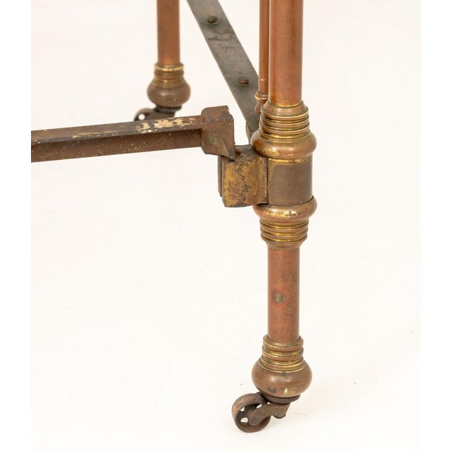 Metal Victorian Brass and Iron Bed Frame For Sale - Image 7 of 13