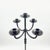 Hand Forged Iron Floor Candelabra 48.5″ (123cm) Antique Copper or Gold Patina 3-Arm Royal Scroll Candle Holder Decor For Sale - Image 11 of 12