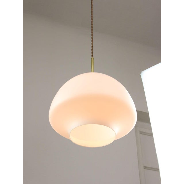 Lamp's cover is made of genuine brass material complementing this vintage item nicely with it's golden colour. total...