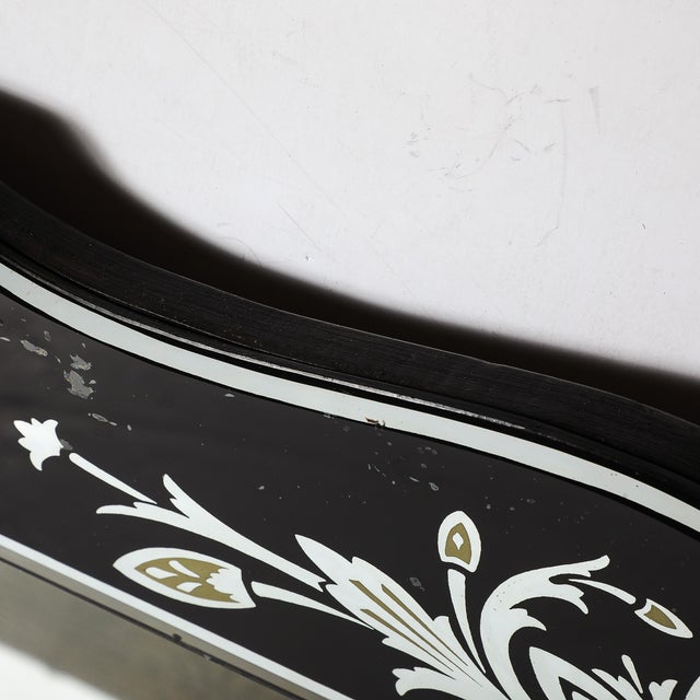 Hollywood Shadow Box Mirror in Reverse Etched & Beveled Eglomise Detailing For Sale - Image 15 of 17