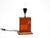 Textile Table Lamp in Wood and Leather with Paper Straw Lampshade, Italian, 1960s For Sale - Image 7 of 18