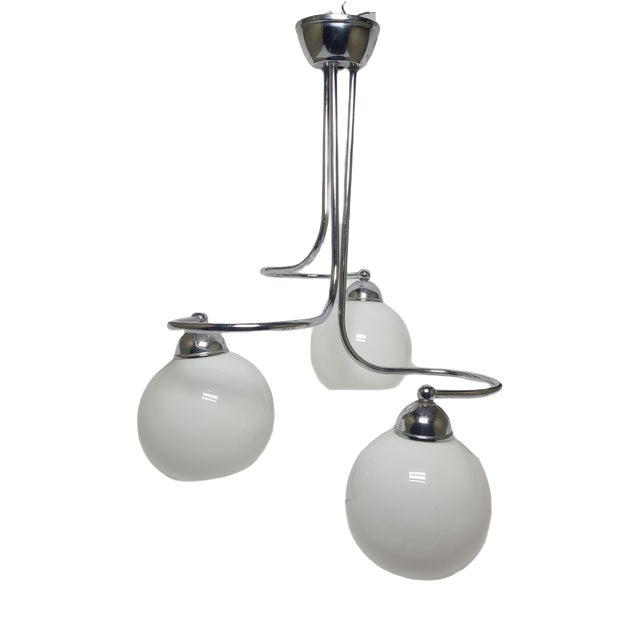 Art Deco Style Chandelier, Poland, 1970s For Sale